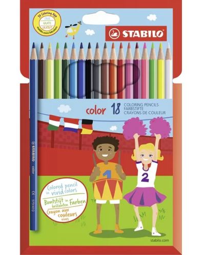 Моливи Stabilo Color – 18 цвята - 1